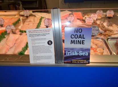 Fish Shop Opposing the Coal Mine